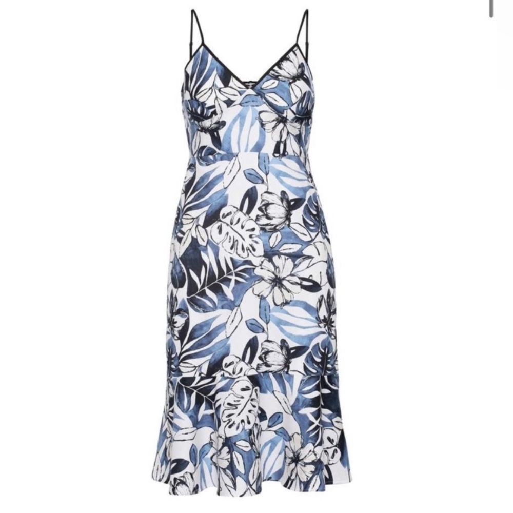 Banana Republic Floral strappy midi dress